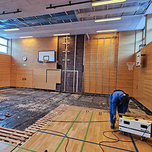 Turnhalle Schimmelsanierung